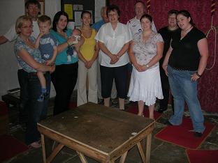 The ringers before the balcony